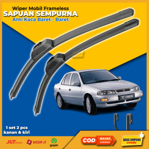 WIPER FRAMELESS MOBIL KIA SEPHIA TIMOR SEDAN 1 SET PCS WIFER MOBIL PEMBERSIH KACA DEPAN