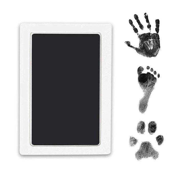Baby Pet Handprint Footprint Non-Toxic Photo Frame Kit Safe Memory  Souvenir Ink Pad Infant Stamp Gift (NO FRAME) 1pc