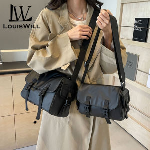 ผู้หญิง LouisWill กระเป๋าสะพายข้างกระเป๋าสะพายชาย Crossbody กระเป๋าสะพายสะพายข้างความจุขนาดใหญ่กระเป๋าสะพายข้างกระเป๋าน้ำหนักเบากระเป๋าลำลองกระเป๋าสะพายสลิงแฟชั่น