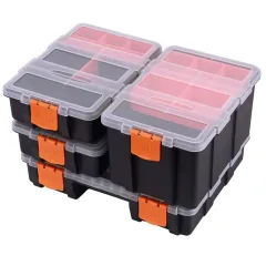 Electronic Components Toolbox Fishing Plastic Box 4 Layer Drawer Parts Box  Organizer Screw Hardware Plastic Tool Storage Box