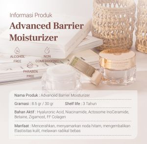 LUME Advanced Barrier Moisturizer 85 gr Lumecolors Mencerahkan Melembabkan Melembutkan Menyegarkan Menyamarkan Noda Hitam Kerutan Kulit Wajah
