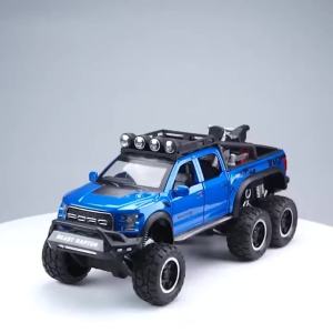 1:28 Ford Raptor  alloy off-road vehicle model diecast car toy for kids boy toy car collection gift childrens metal pickup truck toy car