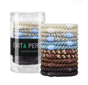 EVITA PERONI High-Quality Elastic Ponytail Holders 12pcs - Strong Durable Hair Ties in Vibrant Colors