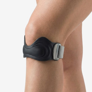 NEENCA Patella Knee Strap 8mm Thick Silicone Cushion Knee Support Strap Adjustable Dual Buckle Lightweight Sports Knee Band Breathable Quick‑Dry Knee Brace for Running Hiking Gym Fitness Outdoor Activities