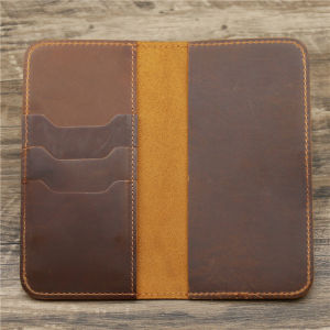 Best Genuine Leather Personalised Wallet for Men with Checkbook Holder Long Pure Leather Wallet for Men Custom Engraved2026