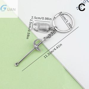 [COD] GUAN พวงกุญแจโลหะฟันดาบเกมของที่ระลึกจี้กระเป๋าเสน่ห์รถพวงกุญแจกระเป๋าเงินแฟนกีฬาฟันดาบ