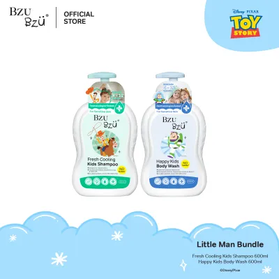 BZU BZU Little Man Bundle (600ml Toy Story Fresh Cooling Kids Shampoo + 600ml Toy Story Kids Body Wash)