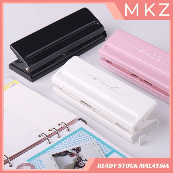 READY STOCK Adjustable 6Hole Desktop Punch Puncher for A4 A5 A6 B7