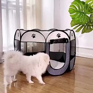 [HOT]Cat Tent Cat House Portable Folding Outdoor Travel  Tent Cat/Dog Cage khemah kucing besar murah Rumah Kucing