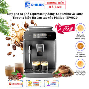 Máy Pha Cà Phê Philips EP0820 Tự Động Pha Espresso Cappuccino Latte Máy Pha Cà Phê Gia Đình. Hàng chính hãng bảo hành 2 năm