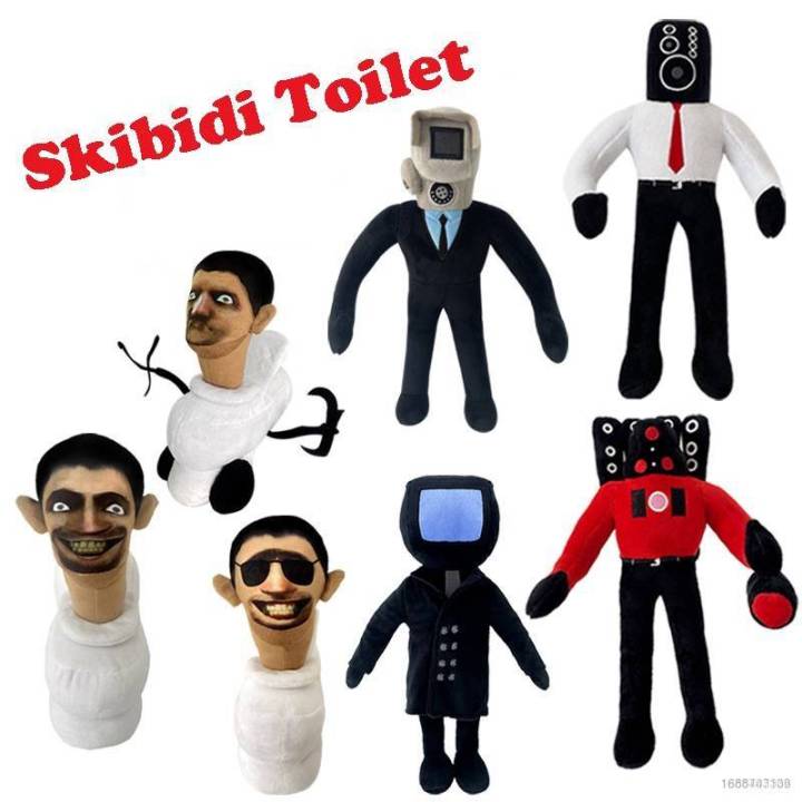 Toilette Skibidi Figurine 30cm Peluche Skibidi,170g Skibidi Toilet