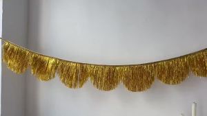 xpkQ Multicolor Drizzle GarlandEncryption Tassel String Thickening Background Ornament Glitter Fringe Birthday Decoration P9M4Y