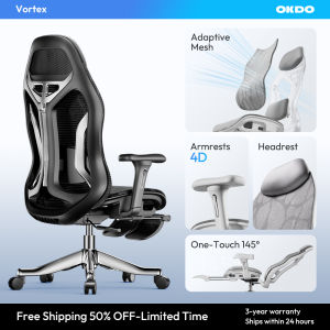 OKDO Vortex Ergonomic Office Chair Gaming Chair Flex Dragon Adaptive Mesh
