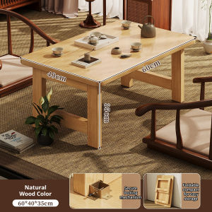 LULU Folding Table Home Study Table Coffee Table Low Table Bed Desk Tatami Computer Table Balcony Tea Table Bay Window Small Table For Living Room Bedroom Balcony Home Use