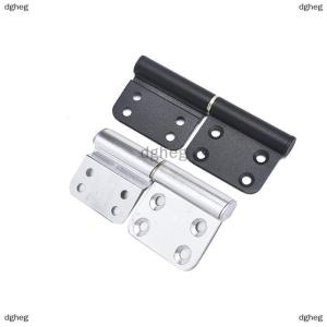 [COD] dgheg Aluminum door black flag hinge detachable 4 inch kitchen door hinge X2