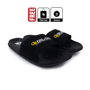 Dilset - On Identity Black | Sandal Slop | Sandal Slide | Sandal Slide Pria | Sandal Murah | Sandal Original