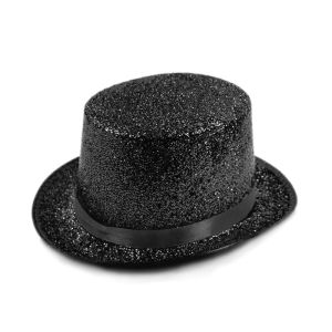 Blingbling Fedora Cap 13cm High Hat Gentleman Jazz Hat Halloween Hat For Circus Performance