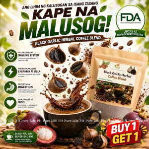 BUY 1 GET Black Garlic Coffee 10-in-1 Buy 1 Take 1 for Blood Pressure Blood Sugar and Heart Health