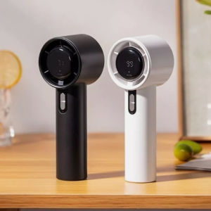 Portable Handheld Turbo Fan - 100 Speeds Adjustable USB Rechargeable Fan W/ Digital Display 3000mAh