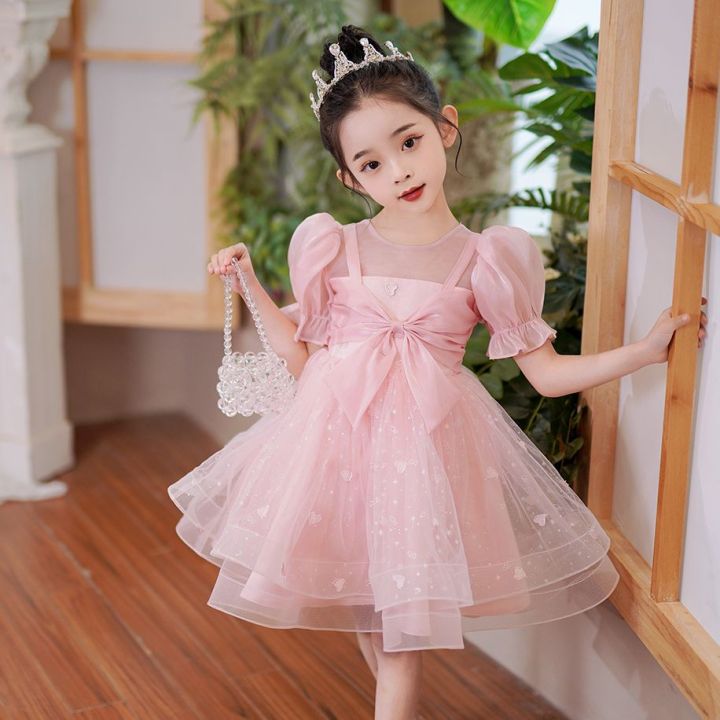 Girls Ball Grown Lace Birthday Dress Perfect For Weddings And Parties Sizes  2 8 Years R1ES12DS 99BF From Elevenstory_dh, $29.84 | DHgate.Com
