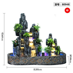 Artificial Mountain and Fountain Garden Courtyard Villa Landscape Landscape Landscape Furnishing Articles Balcony Club Humidifier Water Landscape Fish Pond