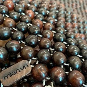 Chiếu Gỗ MIAN  Chiếu Hạt Gỗ Trắc Bóng Hạt 12cm ( video  hình thật )