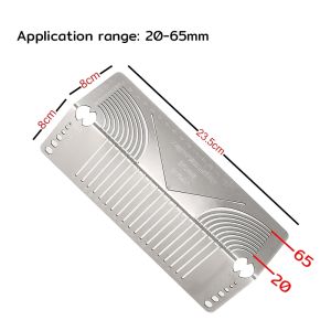 AU. Metal Ruler Square Tube to Round Ruler Square Steel 90° Bend Arc Angle Marker DIY Pipe Bending Guide