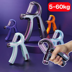 Hand Grip R-Shape Muscle Developer Grip Wrist Power Exerciser Gym Grippers Finger Strength Fitness Gym Hand Grip Resistance Gripper Adjustable Countable hand Grip Strength