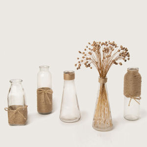 Bình hoa thuỷ tinh cắm hoa để bàn decor trang trí phòng khách hình trụ tròn lọ hoa thuỷ tinh đẹp cao cấp TẶNG KÈM DÂY TRANG TRÍ TODOCO