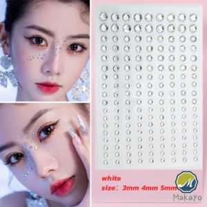 MKY คริสตัสติดตา แต่งหน้า เพชรแต่งหน้า ติดผม มีกาวในตัว สติ๊กเกอร์ติดหน้า  Eye sticker