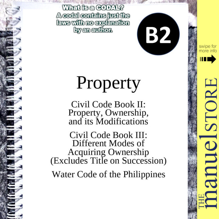 Codal Notebook (2023) Property and Ownership Civil Code of the