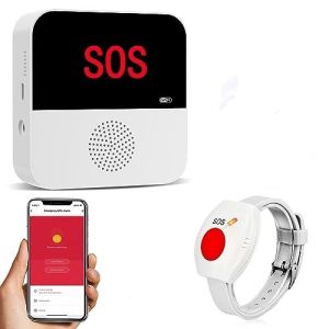 (Malaysia Stock) Daytech WiFi Smart Wireless Caregiver Pager - Local Fast Shipping! Tuya Control Elderly Alert Panic Button Emergency Alert System for Elderly Patients Seniors &amp Disabled