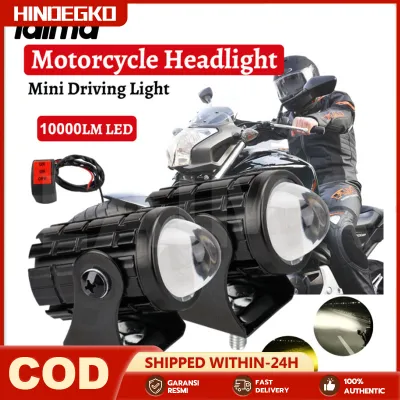 2PCS Mini Driving Light White+Yellow Pair With Free Domino 3Way Switch High quality (Lowest price)