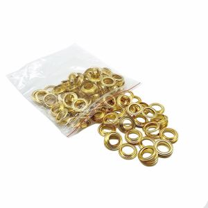 Set 100 Khoen tròn không gỉ sét  ore mắt cáo dùng bọc lỗ tròn quần áo  giày  balo  vải KEN HOME