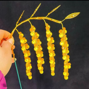 Bộ vật liệu tự làm chậu cây hoa tài lộc phát tài hoa decor tết - S0989