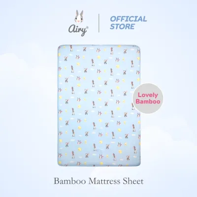Airy Bamboo Baby Infant Mattress Sheet Fitted Playpen & Crib Bed Cover with Elastic Edges (70x100x5cm / 70x130x10cm) | Kinder