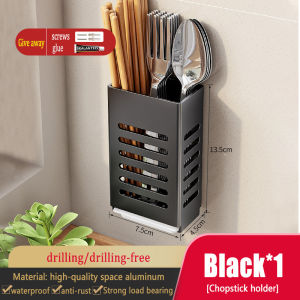 MEIDOO Kitchen Shelf Knife Holder Chopsticks holder Wall Mounted Storage Rack