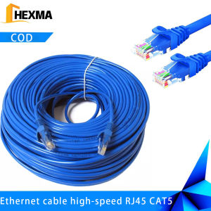 5M 10M 15M 20M 30M Ethernet Cable High Speed RJ45 CAT5e Internet Cable Lan Network Wire Internet Lead Cord Router Computer Cable
