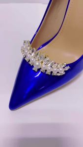 [Free Shipping] Luxury High-Heeled Wedding Shoe Accessories Shoe Toe And Upper Accessories Full Of Diamonds Versatile And Elegant