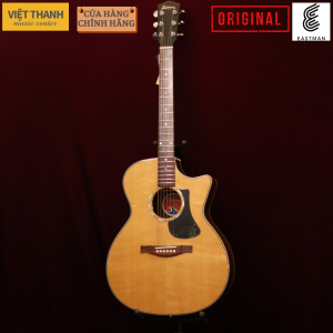 Eastman PCH2GACE Acoustic Guitar with Mahogany Body and Black Pickguard