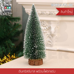 ต้นคริสต์มาสตกแต่ง ต้นคริสต์มาสปลอม Christmas Tree มาพร้อมไฟ LED ขนาด 30 cm. รุ่น B1S014-F2-30