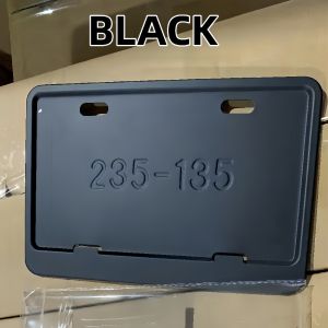 Front and Rear License Plate Protector Frame Cover Durable Number Plate Holder Set