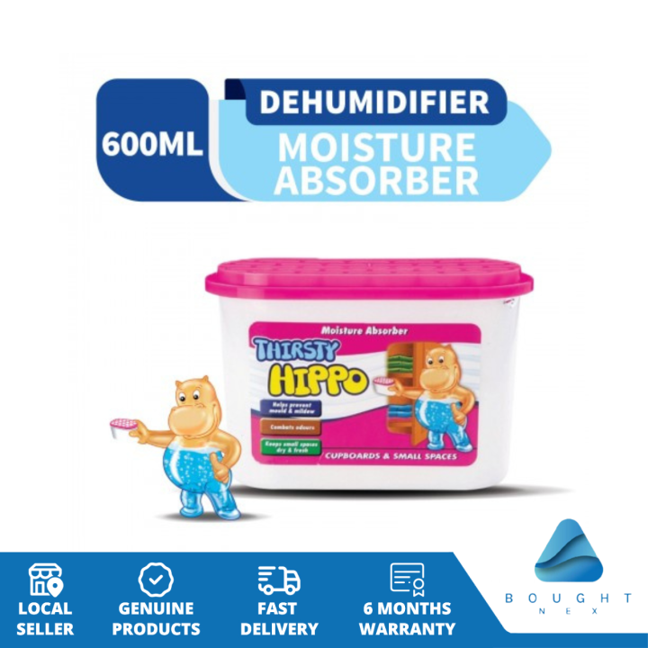 Thirsty Hippo Dehumidifier Moisture Absorber 600ml Damp Room
