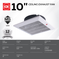 KDK / EUROWIND Ceiling Ventilation Fan 8"/10’’/12’’ Inches Ceiling Mount Exhaust Fan (SmartHabitat). 