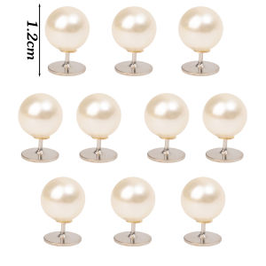 18 cái nút Ghim cài áo đính ngọc trai chống ánh sáng không may nút trang trí tự làm nút cho áo sơ mi ăn mặc áo len áo choàng khăn choàng hat Giày