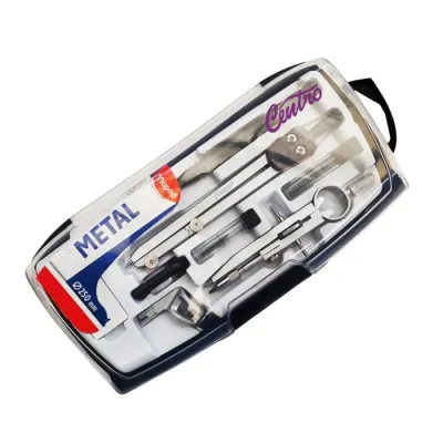 Maped Jangka Focus Metal Set 8 Pcs 250mm Anak Sekolah Study Kuliah
