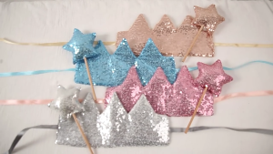 Children Birthday Party Headband Dazzlings Wand Kids Birthday Party Accessories for Children Birthday Celebrations Gift