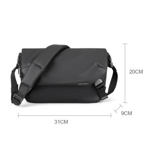 SmallAnt MARK RYDEN Tas Selempang Tas Selempang Kain Oxford Tahan Air USB Pengisian Tas Selempang Cocok untuk iPad 12.5 Inci Bahu Messenger Tas Tas Dada Tas Travel untuk Pria