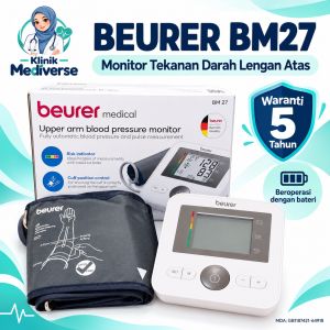 BEURER BM27 Automatic Upper Arm Blood Pressure Monitor BM 27 (Germany Brand) — 5 Years Warranty