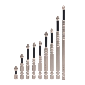 1set/9pcs High Magnetic Screwdriver for Precise Work and Various Applications Size 25-150mm 6.35mm Shank
